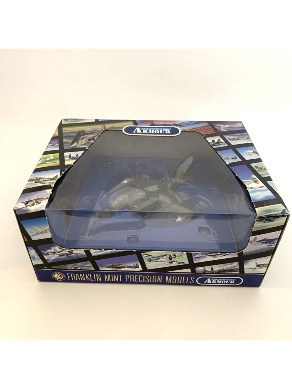 New Franklin Mint AV8B Harrier Armour 1:100 Diecast Model Plane COA Box B11B051